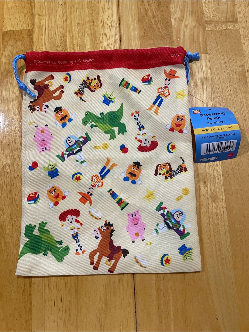 Toy Story Drawstring Pouch - Character Print (Red Trim) - Picture 2 of 2